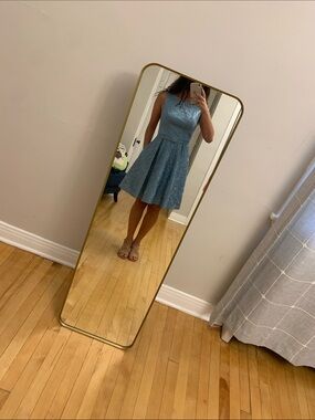 JS Collections Blue Lace Dress